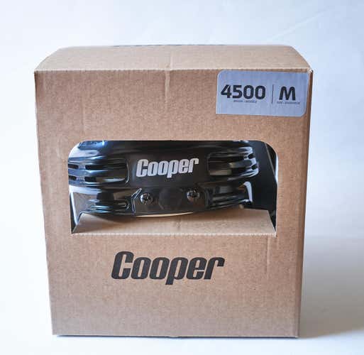 New Bauer Cooper 4500 Retro Reissue Black Helmet Adult Medium