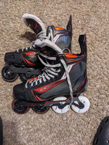Used Senior CCM JetSpeed FT1 Hockey Skates Extra Wide Width Size 10