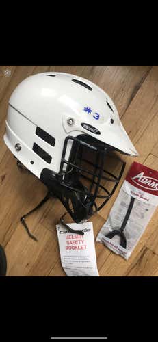 New Lacrosse White Youth Cascade CLH2 Helmet