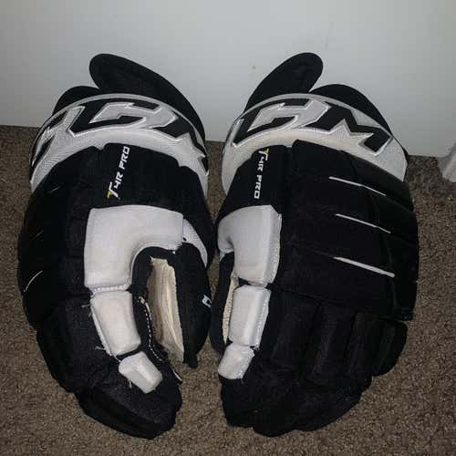 Black Senior CCM Tacks 4 Roll 14" Gloves