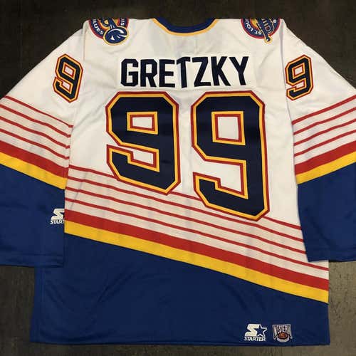 NWT Starter St.Louis Blues GRETZKY Home Jersey XL