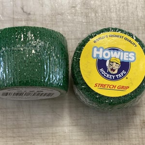 2 Rolls of Howie's GREEN Flex Stretch Grip Pro Tape 1.5" x 30'