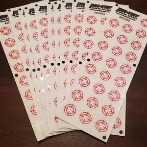 Custom Vinyl Cross Hair Helmet Stickers (20 Sheets)