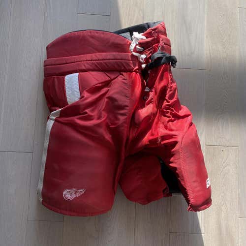 Red Senior Medium Bauer Custom Pro Pro Stock Hockey Pants