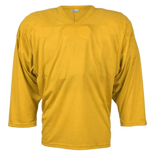 CCM, New - Men's Practice Hockey Jersey 10200,  Sunflower / Yellow, Size SR-Sm/Small *No Trade*