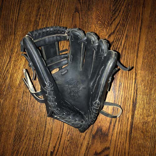 Black High School/College Infield Heart of the Hide 11.75" Baseball Glove