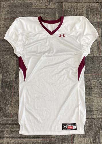 New Under Armour Football Practice Jersey | Adult 3X-Large | White/Maroon