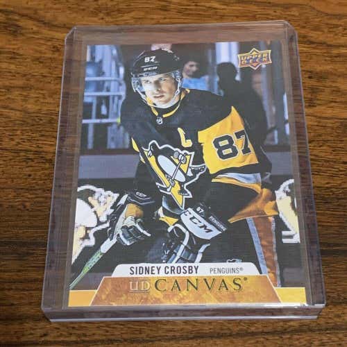 Sidney Crosby Pittsburgh Penguins 2020-21 Upper Deck UD Canvas Card #C64