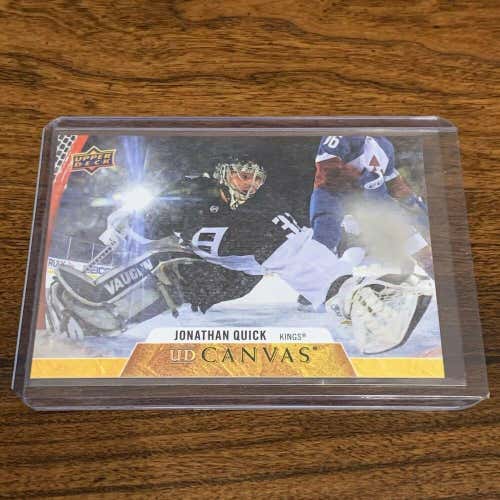 Jonathan Quick Los Angeles Kings 2020-21 Upper Deck UD Canvas Card #C38