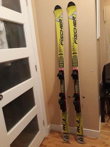 Used Fischer RC4 World Cup GS Skis With Bindings