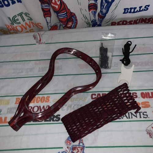 Warrior Blade Pro HS Unstrung W/Kit Head Maroon/Gray Marble Dye