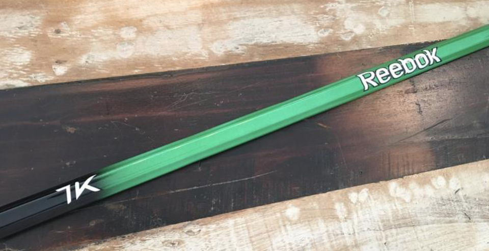 ** 2 STICK BUNDLE ** New Reebok Lacrosse 7k Defense 60" Green & Teal Handles