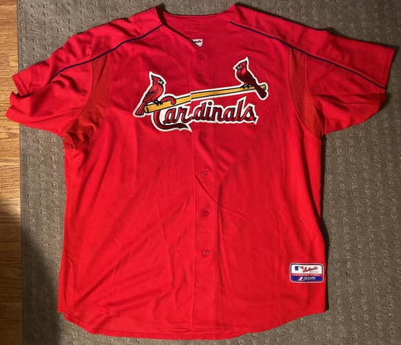 St. Louis Cardinals Adult XXL Majestic Batting Jersey
