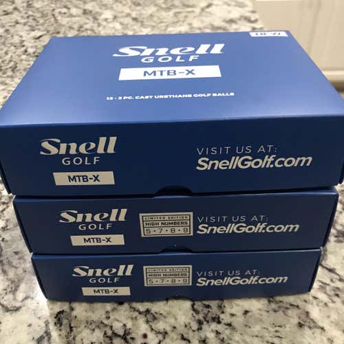 White New Snell Golf Balls