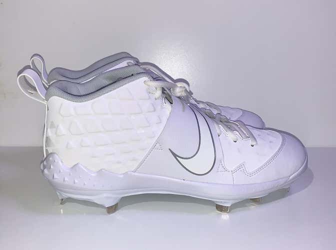 White Men's Metal High Top Size 11