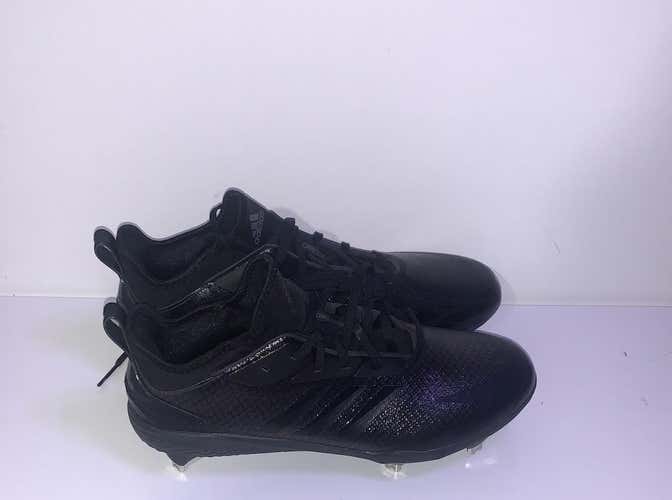 Black Men's Metal Adidas Cleats Size 10.5