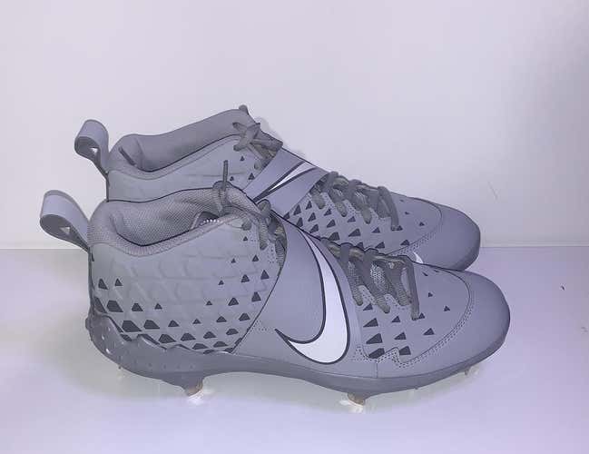 Gray Men's Size 11 (Women's 12) Nike Baseball Cleats