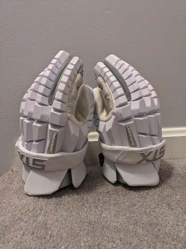 White STX Surgeon RZR Lacrosse Gloves 13"