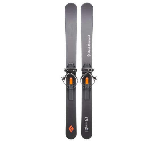 Used Black Diamond Glidelite 147 skis w/ universal bindings - cross country + snowshoe combination