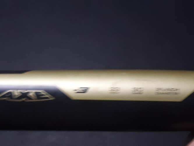 Used High School/College BBCOR Certified 2019 AXE Composite Avenge Bat (-3) 30 oz 33"