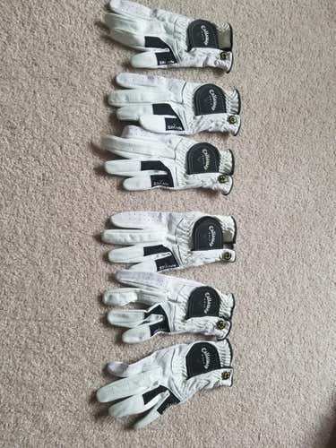 White Women's New Size 0 Callaway - set of 6 gloves