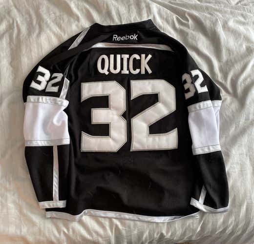 Black LA Kings Jonathan Quick Size 50 Reebok Jersey