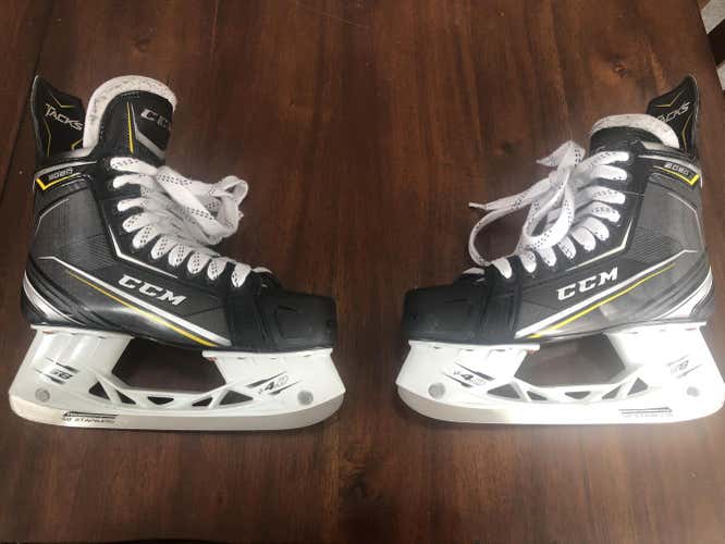 Used Senior CCM Tacks 9080 Hockey Skates Extra Wide Width Size 7