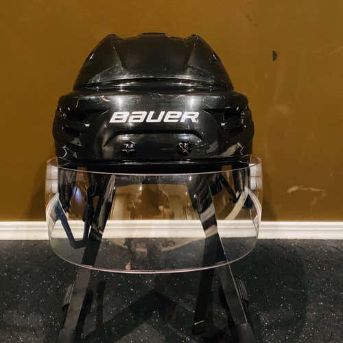 Black Used Small Bauer IMS 9.0 Boston Bruins Pro Stock Helmet