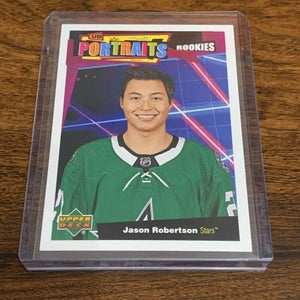 Jason Robertson Dallas Stars 2020-21 Upper Deck Portraits Rookie Card #P-43