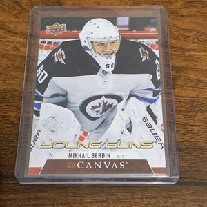 Mikhail Berdin Winnipeg Jets 2020-21 Upper Deck Young Guns Canvas Rookie Card