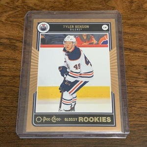 Tyler Benson Edmonton Oilers 20-21 UDS1 O Pee Chee Glossy Rookie #R-5