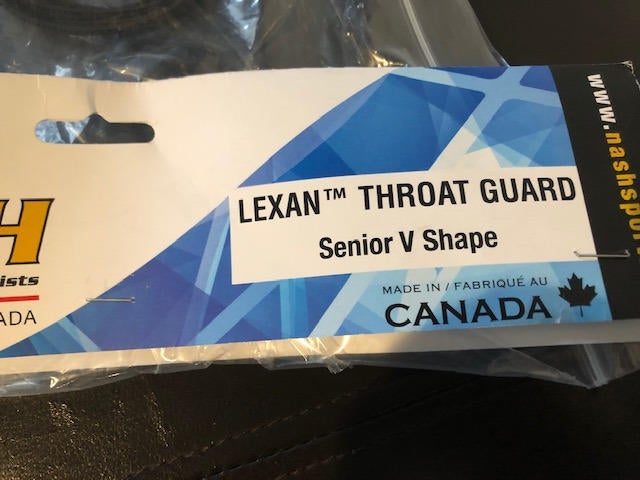 A&R Lexan V Style Hockey Goalie Throat Protector 