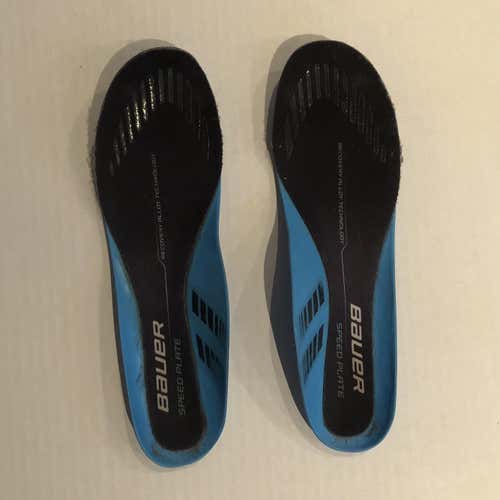 Used Bauer Speed Plate Hockey Skate Insoles Size 8.5
