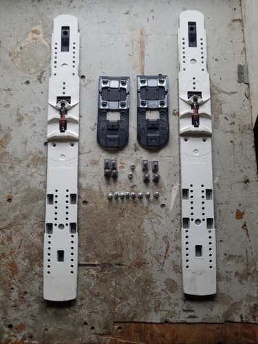 Black only-Marker Riser Race Plates - Used-2 sets or 4 risers with all the hardware needed