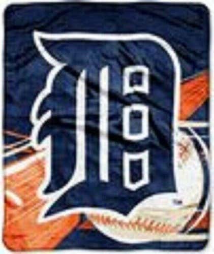 New Officially Licensed Detroit Tigers Retro Raschel Throw Blanket Free Ship