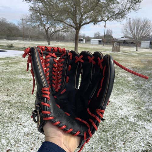Black High School/College Pitcher's A2K 11.75" Baseball Glove