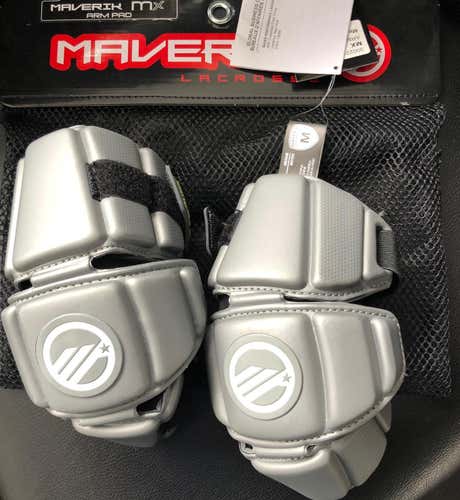 Maverik Mx Lacrosse Arm Pads Guards Medium M New With Tags Lax