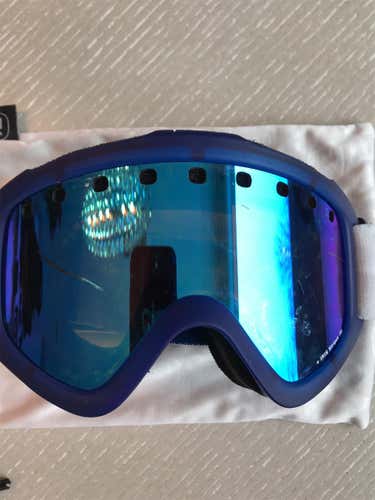 Blue Kid's POC Iris Stripes Small Ski Goggles