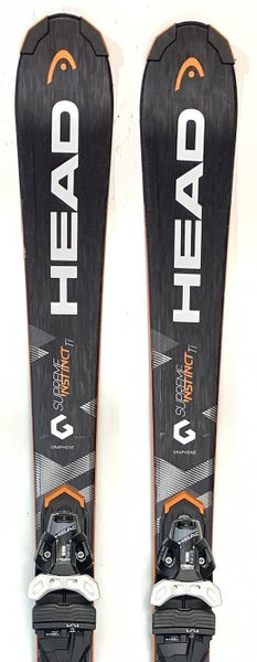 Used Head Supreme Instinct Ti All Mountain Skis with Bindings Size 149 (Option 2010075)