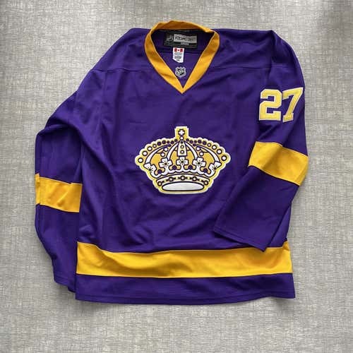 Purple LA Kings Adult Size 54 Jersey