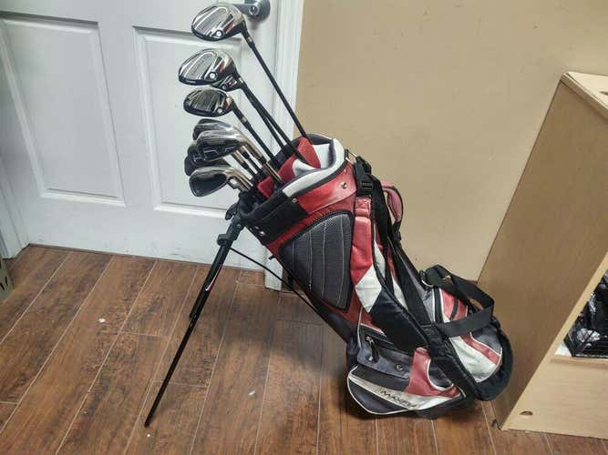 Maxfli Black Max 13 Piece Golf Set Complete Set w Stand Bag