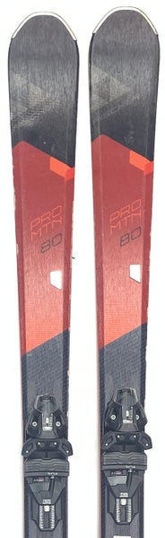 Used Fischer Pro Mt 80 All Mountain Skis with Bindings Size 166 (Option 2010099)