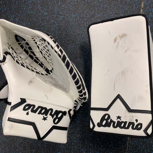 Brian’s Goalie Glove Blocker Set White Black Senior Regular Alite