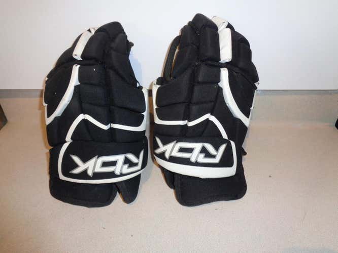 Black Used Senior Reebok Gloves 13"