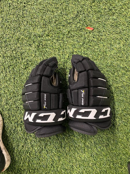 Black CCM 4R Pro 14" Pro Stock Gloves