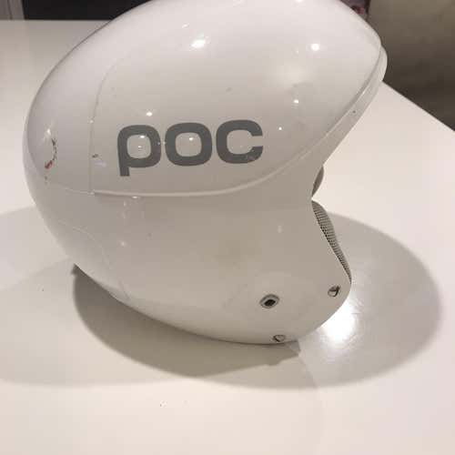 White Unisex Medium POC Skull orbic X Helmet FIS Legal