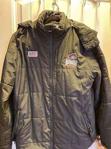 Robert Morris Lacrosse Nike Black Used Unisex Adult Medium Puffer Coat