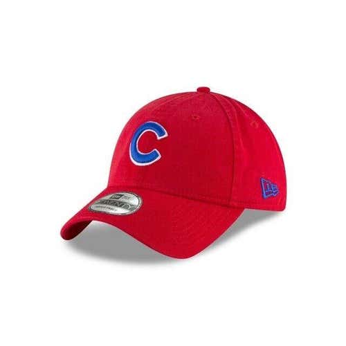 Chicago Cubs C New Era 9TWENTY MLB Strapback Adjustable Classic Red Hat Dad Cap