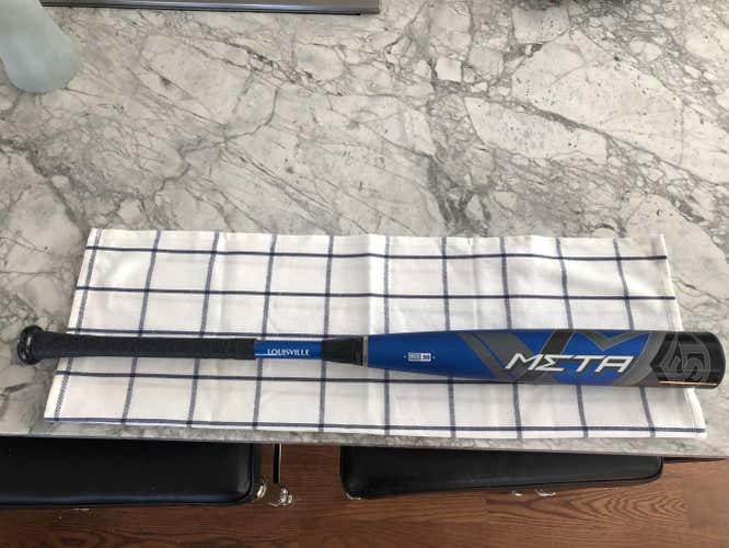 Used High School/College BBCOR Certified 2020 Louisville Slugger Composite Meta Bat (-3) 29 oz 32"