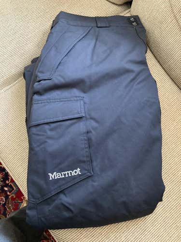 Black Men's New Adult Medium Marmot Ski Pants